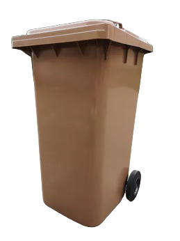 Контейнер для ТПВ об'ємом 240 літрів WEBER, колір коричневий